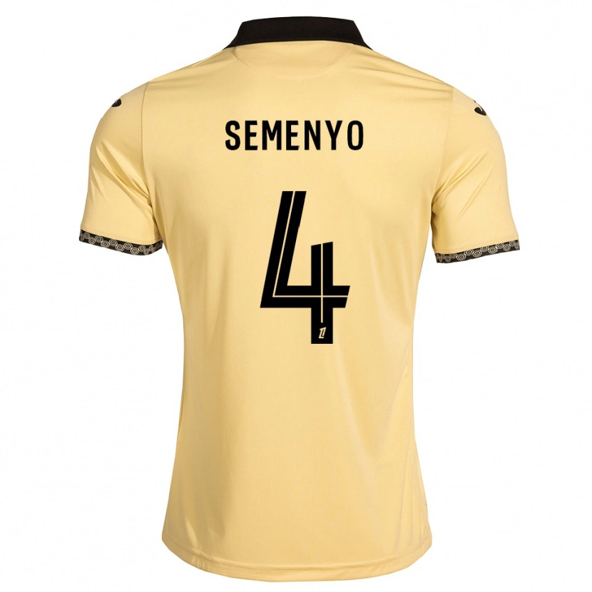 Danxen Women Jai Semenyo #4 Navajowhite Black Away Jersey 2026/27 T-Shirt