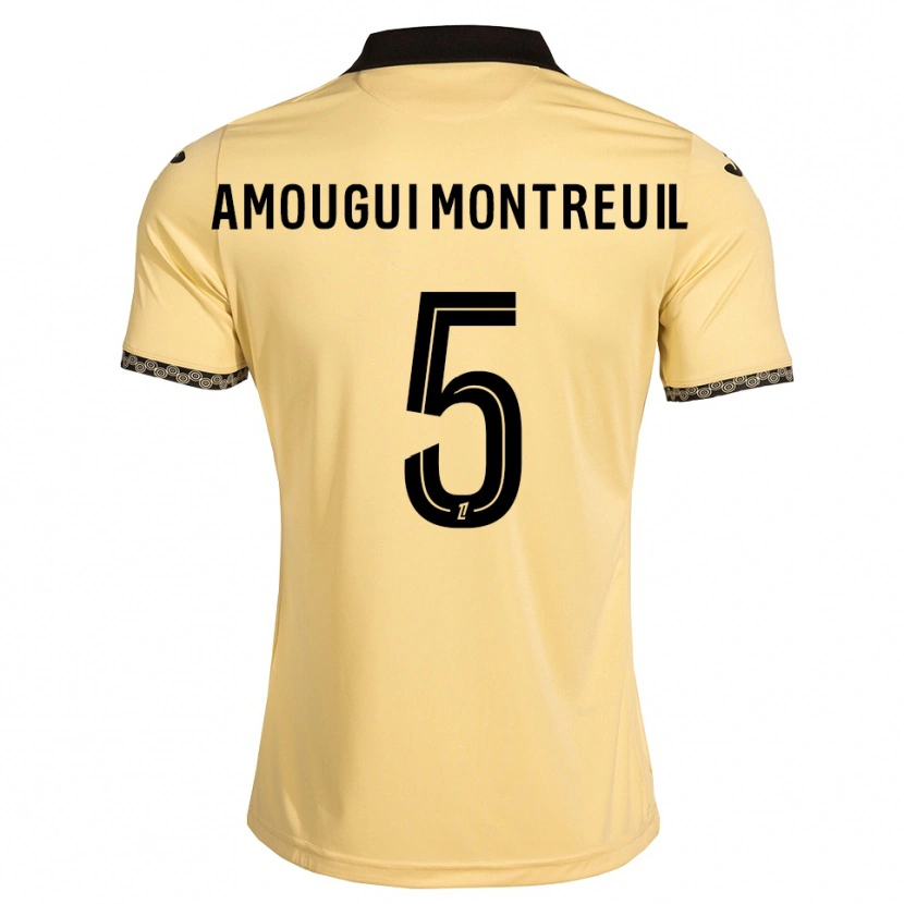 Danxen Women Maceo Amougui Montreuil #5 Navajowhite Black Away Jersey 2026/27 T-Shirt