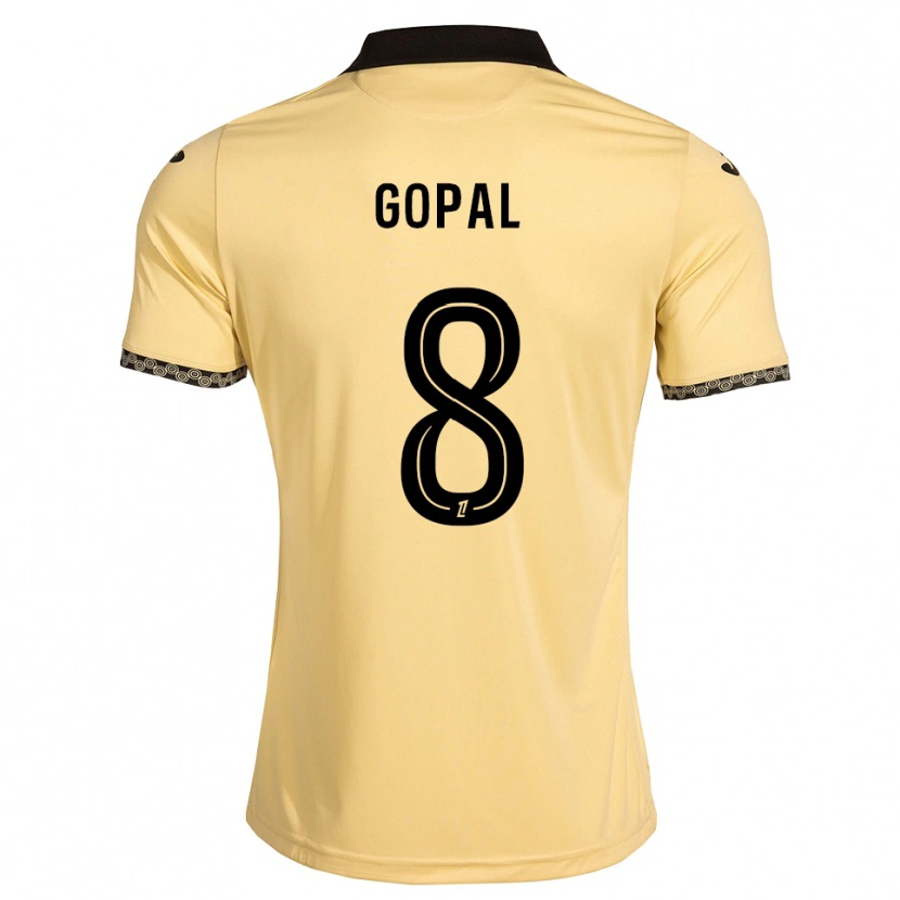 Danxen Women Julie Gopal #8 Navajowhite Black Away Jersey 2026/27 T-Shirt