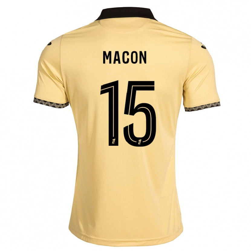 Danxen Women Baptiste Macon #15 Navajowhite Black Away Jersey 2026/27 T-Shirt