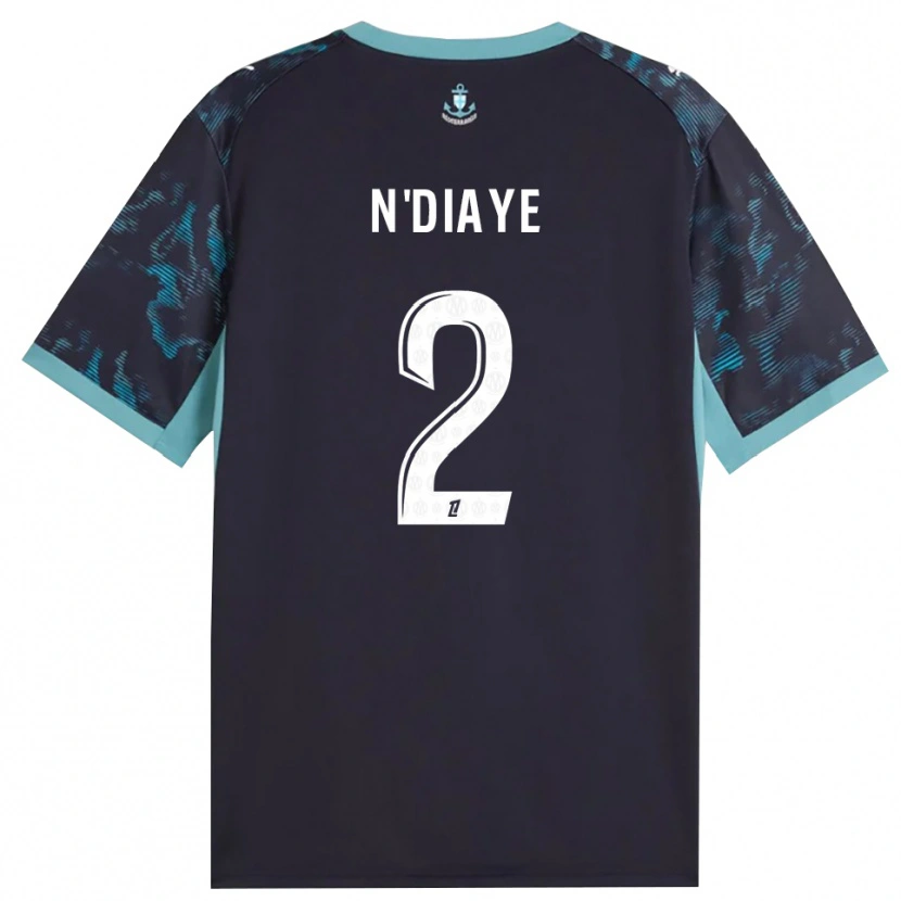 Danxen Women Osmane N'diaye #2 Paleturquoise White Black Away Jersey 2026/27 T-Shirt