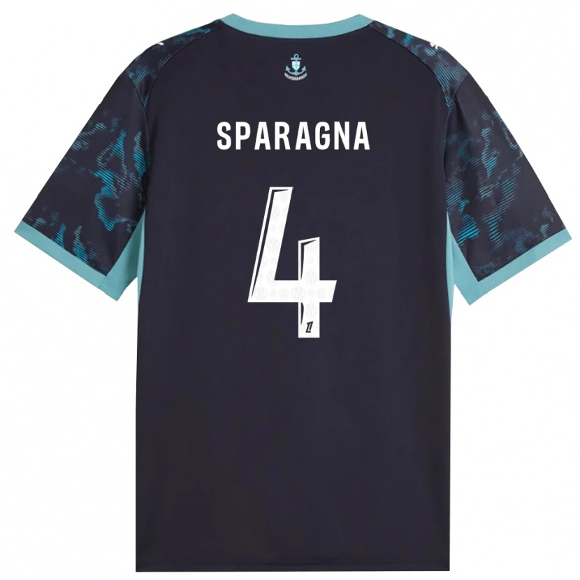 Danxen Women Stéphane Sparagna #4 Paleturquoise White Black Away Jersey 2026/27 T-Shirt