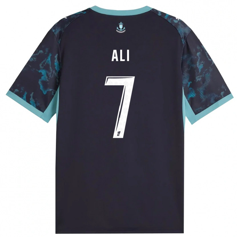 Danxen Women Azhar Ali #7 Paleturquoise White Black Away Jersey 2026/27 T-Shirt