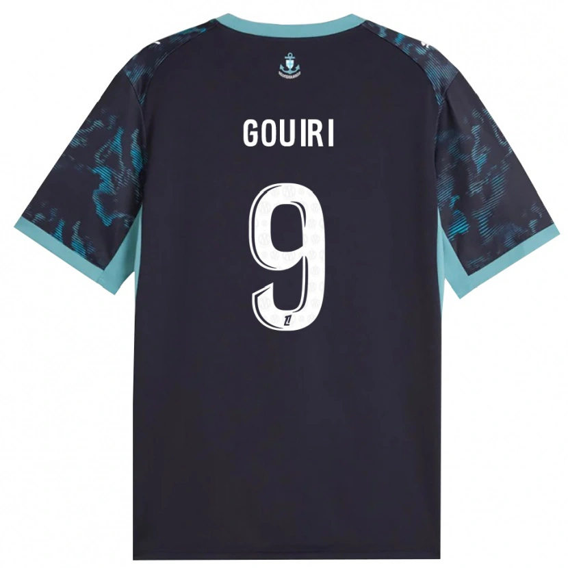 Danxen Women Amine Gouiri #9 Paleturquoise White Black Away Jersey 2026/27 T-Shirt
