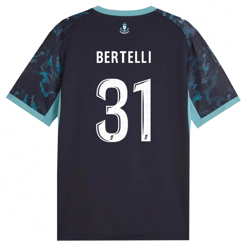Danxen Women Ugo Bertelli #31 Paleturquoise White Black Away Jersey 2026/27 T-Shirt