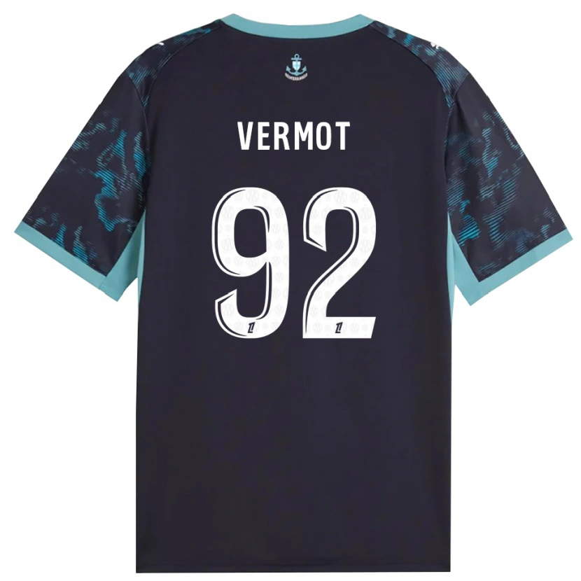 Danxen Women Théo Vermot #92 Paleturquoise White Black Away Jersey 2026/27 T-Shirt