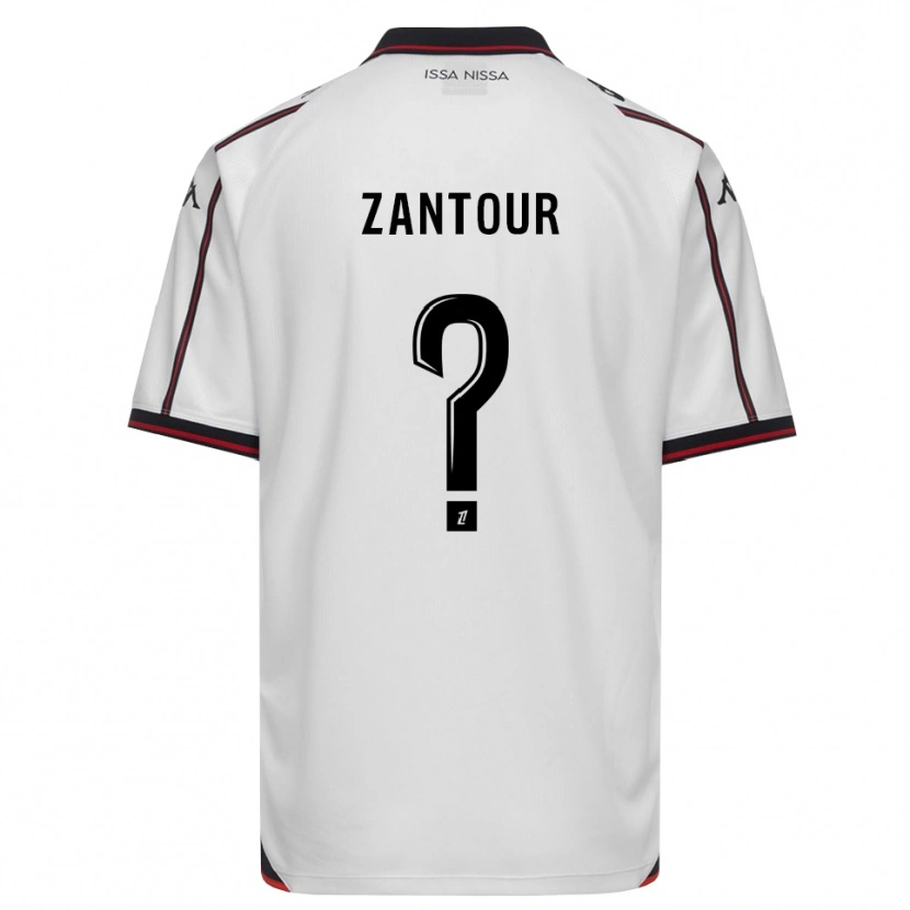 Danxen Women Ishaq Zantour #0 Black White Away Jersey 2026/27 T-Shirt