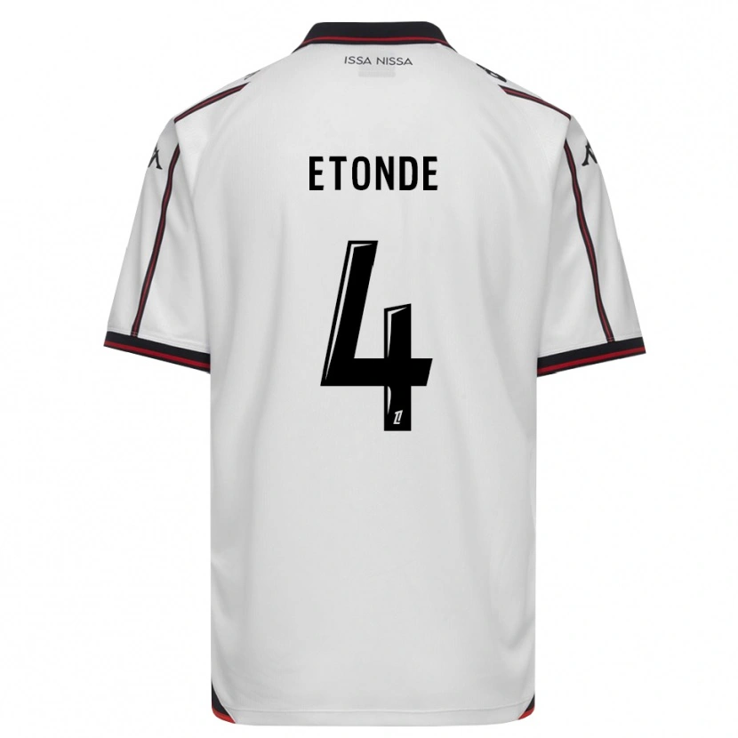 Danxen Women Emeric Etonde #4 Black White Away Jersey 2026/27 T-Shirt