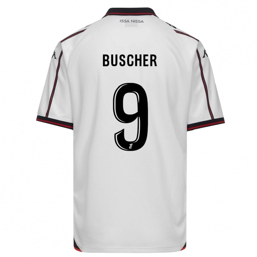 Danxen Women Mickaël Buscher #9 Black White Away Jersey 2026/27 T-Shirt