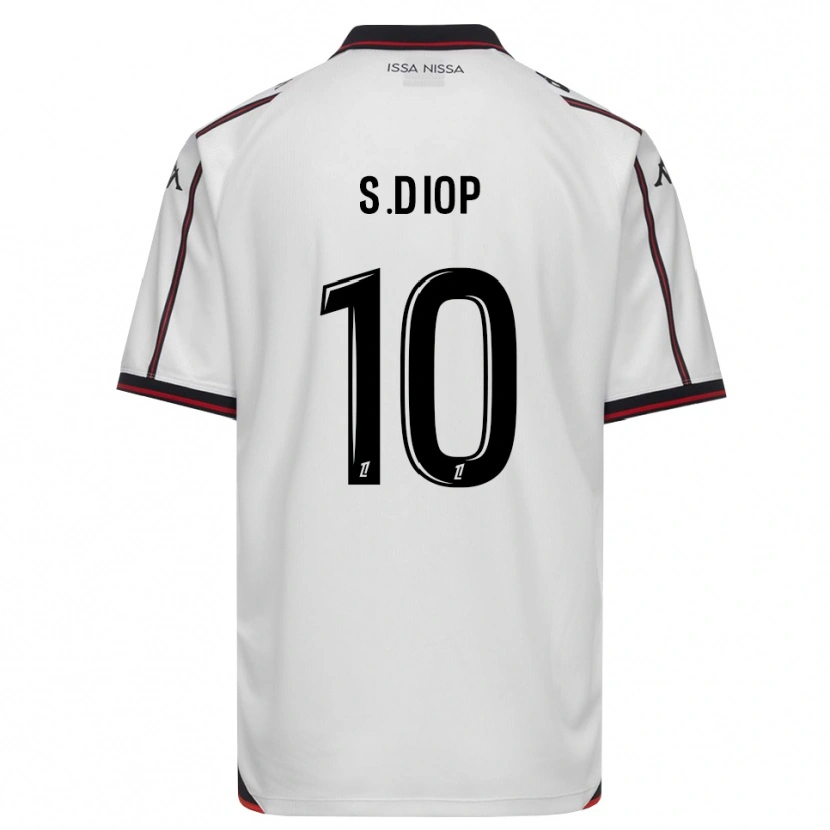 Danxen Women Sofiane Diop #10 Black White Away Jersey 2026/27 T-Shirt