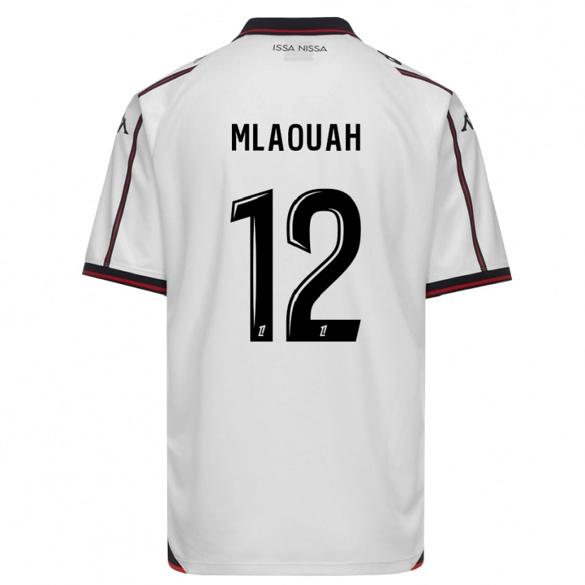 Danxen Women Sofiane Mlaouah #12 Black White Away Jersey 2026/27 T-Shirt