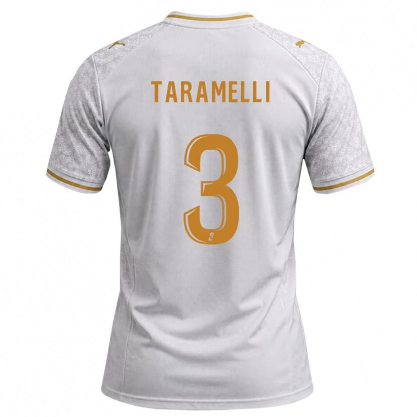 Danxen Women Valentin Taramelli #3 White Gray Goldenrod Away Jersey 2026/27 T-Shirt