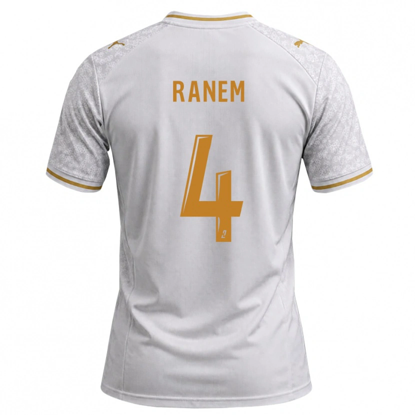 Danxen Women Nassim Ranem #4 White Gray Goldenrod Away Jersey 2026/27 T-Shirt
