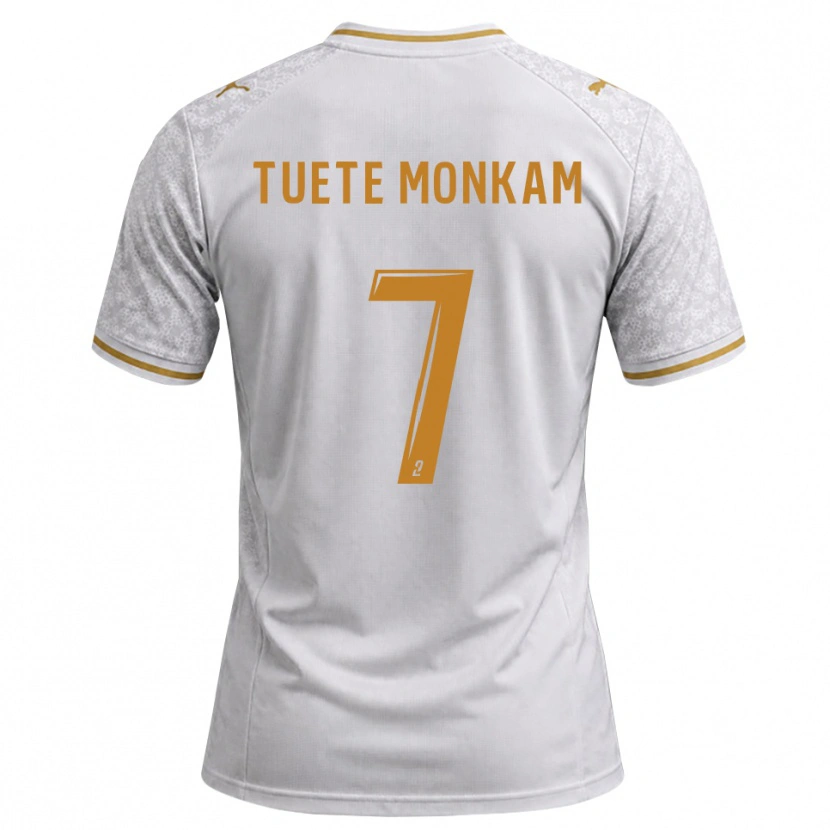 Danxen Women Malcolm Tuete Monkam #7 White Gray Goldenrod Away Jersey 2026/27 T-Shirt