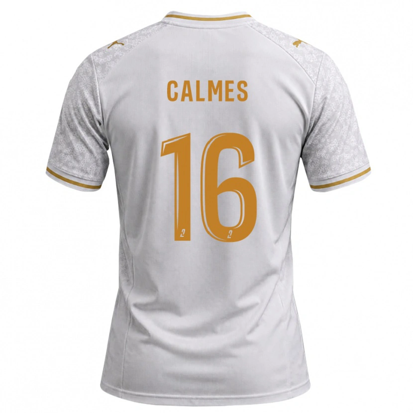 Danxen Women Alexandre Calmes #16 White Gray Goldenrod Away Jersey 2026/27 T-Shirt