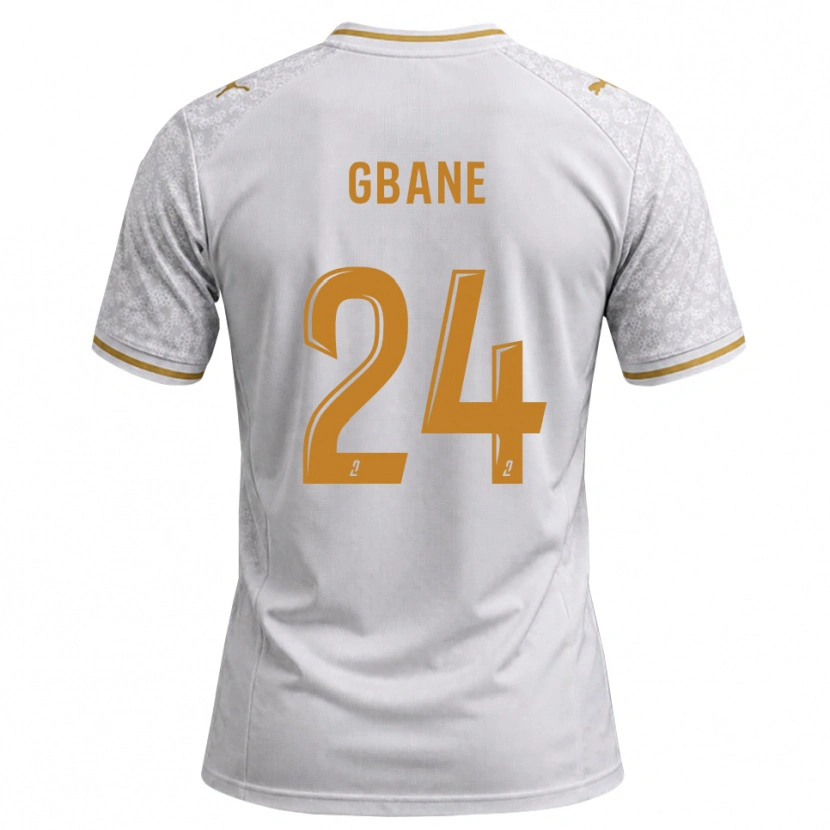 Danxen Women Mory Gbane #24 White Gray Goldenrod Away Jersey 2026/27 T-Shirt