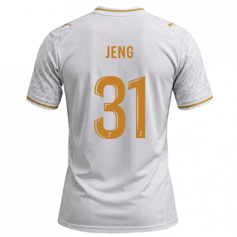 Danxen Women Malcolm Jeng #31 White Gray Goldenrod Away Jersey 2026/27 T-Shirt