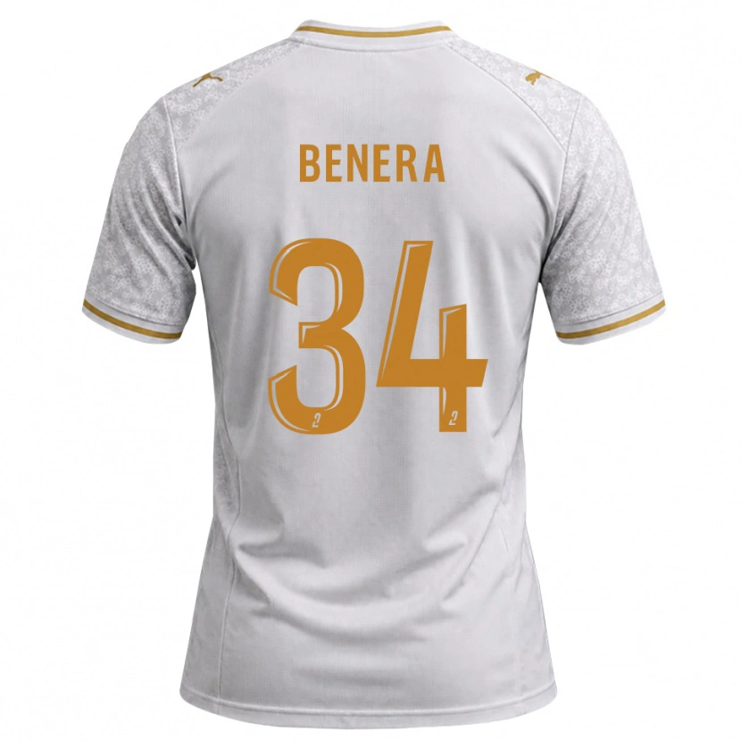 Danxen Women Ummene Benera #34 White Gray Goldenrod Away Jersey 2026/27 T-Shirt