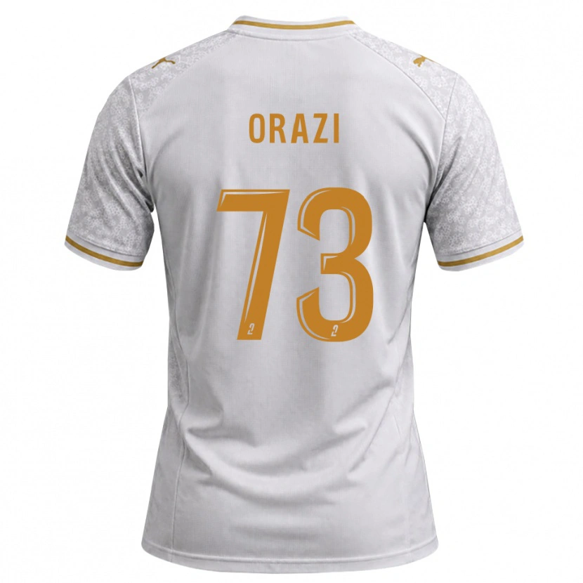 Danxen Women Ike Orazi #73 White Gray Goldenrod Away Jersey 2026/27 T-Shirt