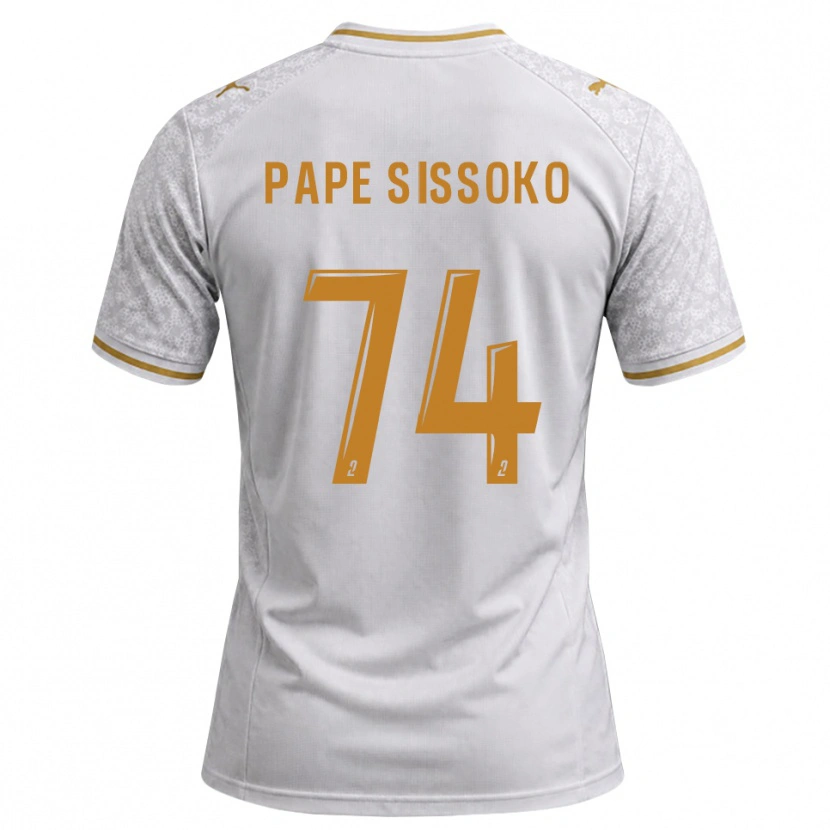 Danxen Women Niama Pape Sissoko #74 White Gray Goldenrod Away Jersey 2026/27 T-Shirt