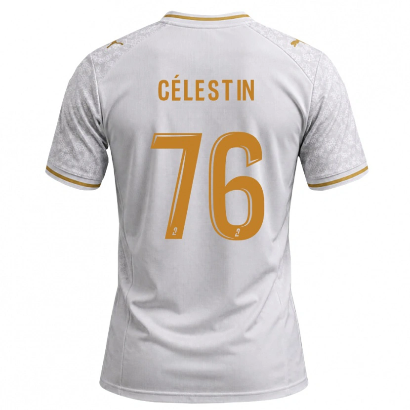 Danxen Women Jean-Philippe Célestin #76 White Gray Goldenrod Away Jersey 2026/27 T-Shirt
