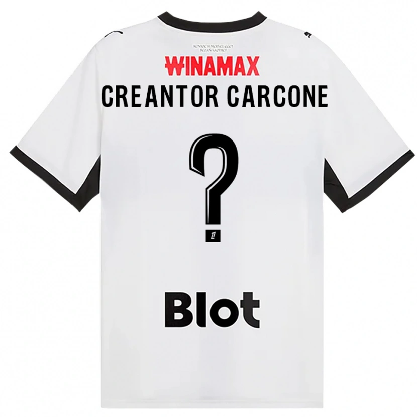 Danxen Women Marlon Creantor Carcone #0 Black White Red Away Jersey 2026/27 T-Shirt