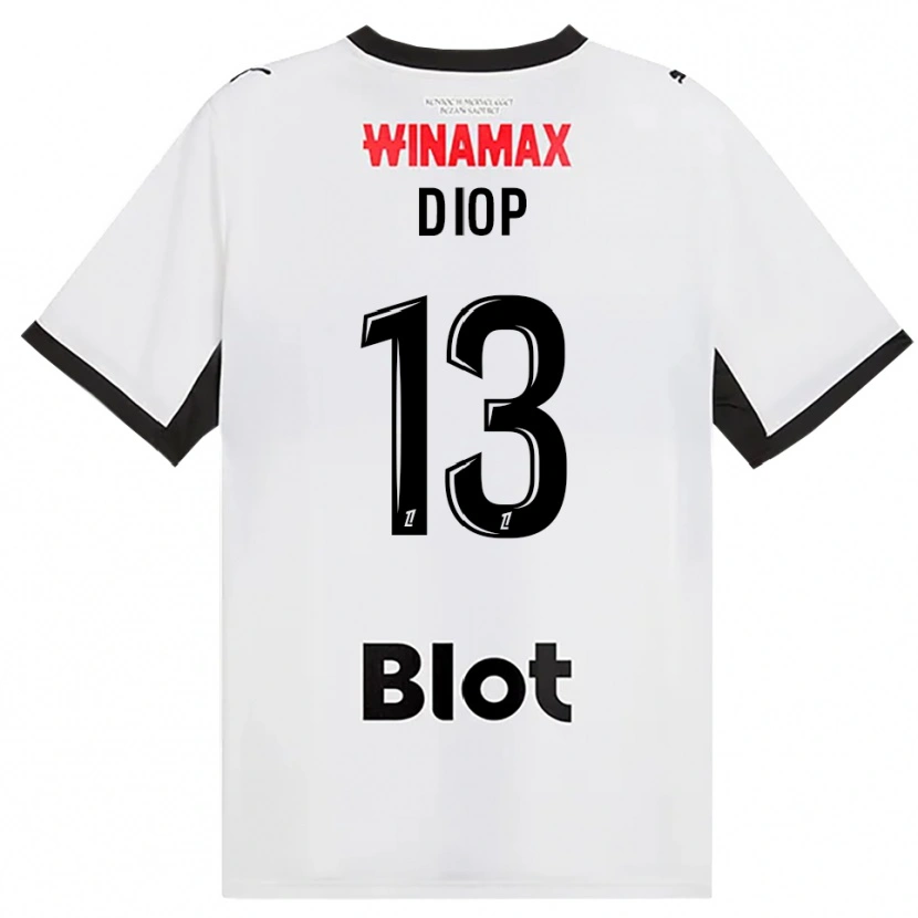 Danxen Women Noham Diop #13 Black White Red Away Jersey 2026/27 T-Shirt