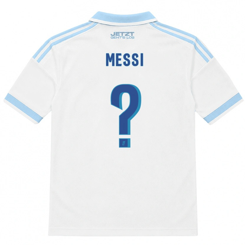 Danxen Women Rayane Messi #0 Light Sky Blue White Red Away Jersey 2026/27 T-Shirt
