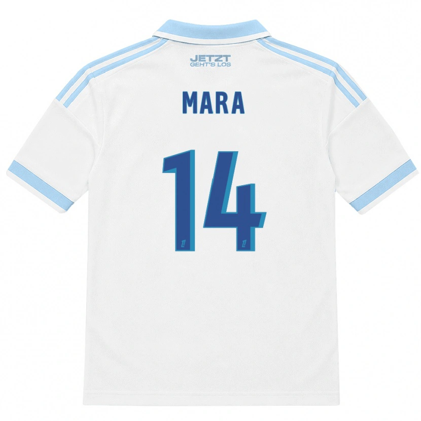Danxen Women Sékou Mara #14 Light Sky Blue White Red Away Jersey 2026/27 T-Shirt