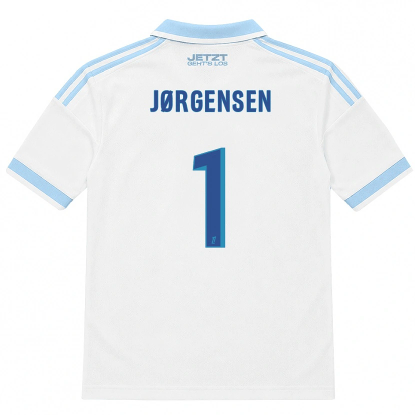 Danxen Women Filip Jørgensen #1 Light Sky Blue White Red Away Jersey 2026/27 T-Shirt