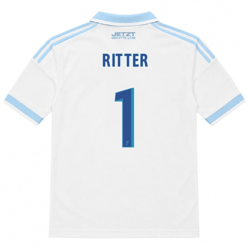 Danxen Women Maxime Ritter #1 Light Sky Blue White Red Away Jersey 2026/27 T-Shirt