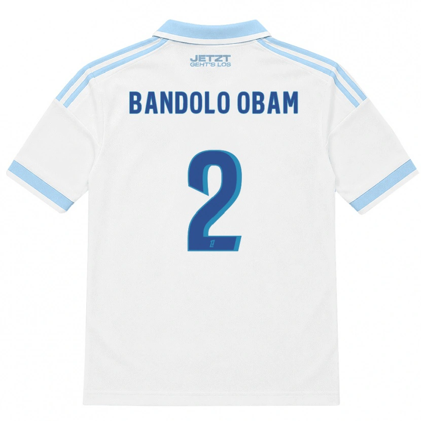 Danxen Women Randy Bandolo Obam #2 Light Sky Blue White Red Away Jersey 2026/27 T-Shirt