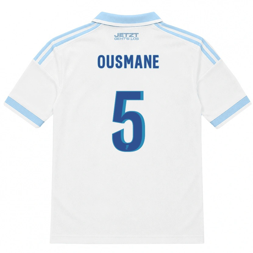 Danxen Women Abdoulaye Ousmane #5 Light Sky Blue White Red Away Jersey 2026/27 T-Shirt