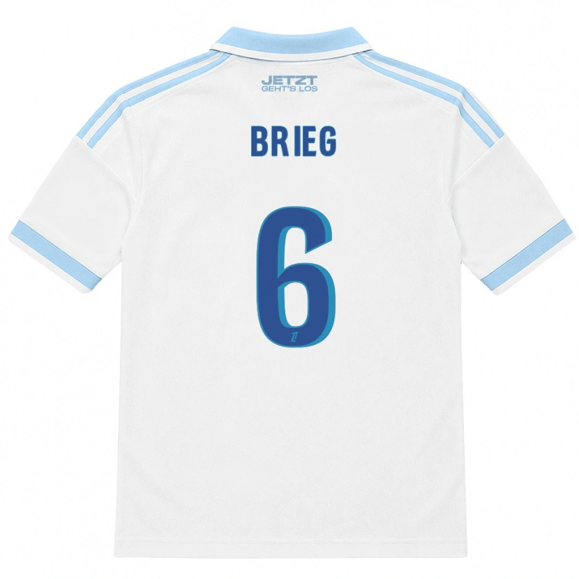 Danxen Women Redouan Brieg #6 Light Sky Blue White Red Away Jersey 2026/27 T-Shirt