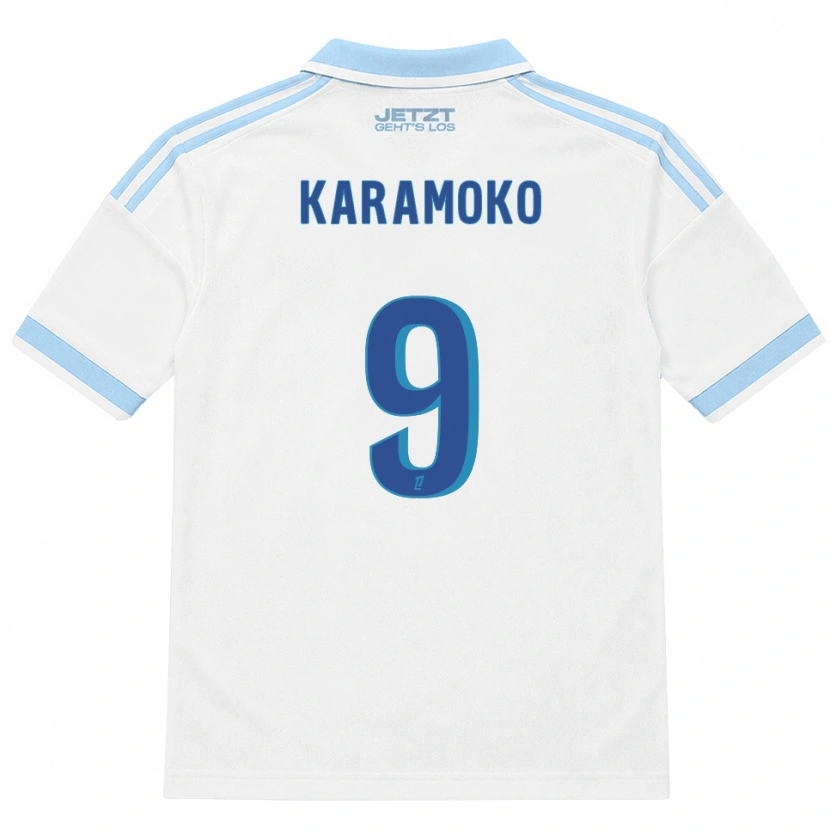 Danxen Women Isaac Karamoko #9 Light Sky Blue White Red Away Jersey 2026/27 T-Shirt