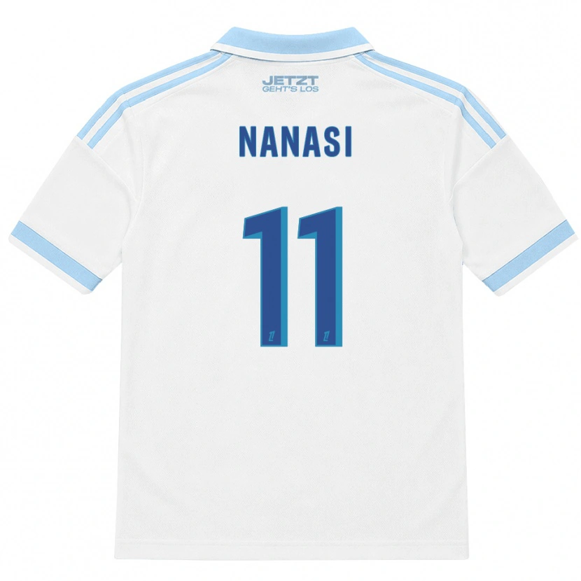 Danxen Women Sebastian Nanasi #11 Light Sky Blue White Red Away Jersey 2026/27 T-Shirt