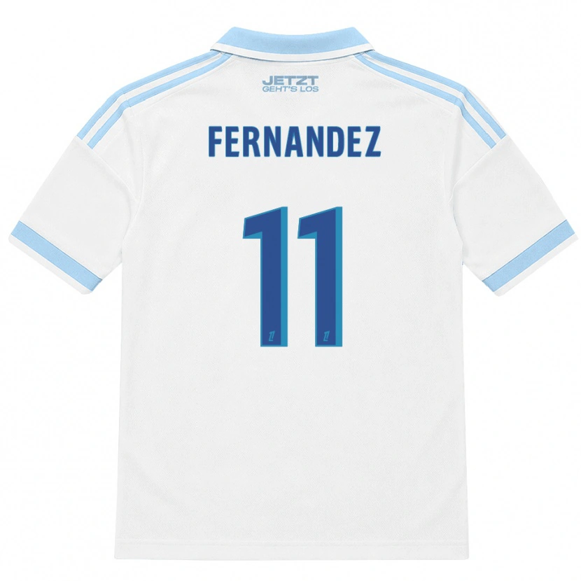 Danxen Women Elies Araar Fernandez #11 Light Sky Blue White Red Away Jersey 2026/27 T-Shirt