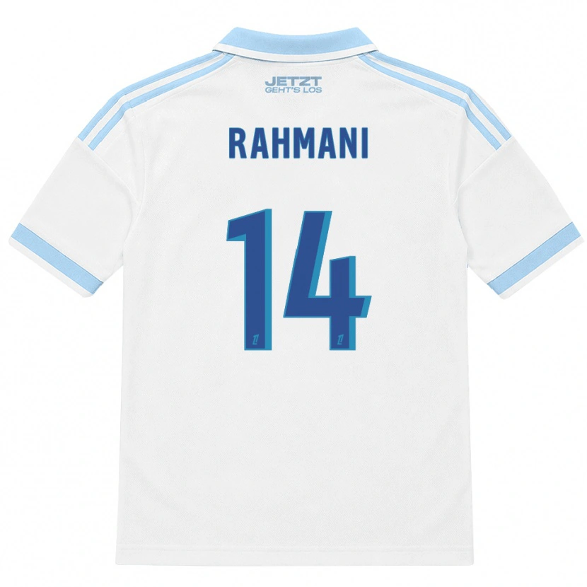 Danxen Women Nessim Rahmani #14 Light Sky Blue White Red Away Jersey 2026/27 T-Shirt