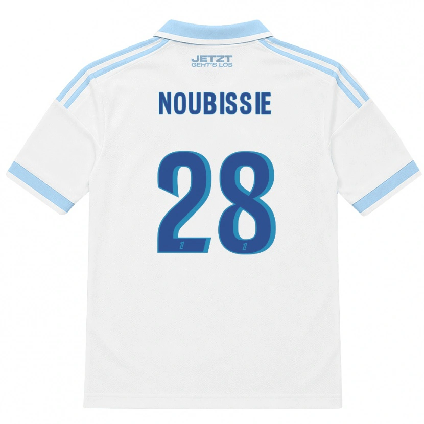 Danxen Women Tyrese Noubissie #28 Light Sky Blue White Red Away Jersey 2026/27 T-Shirt