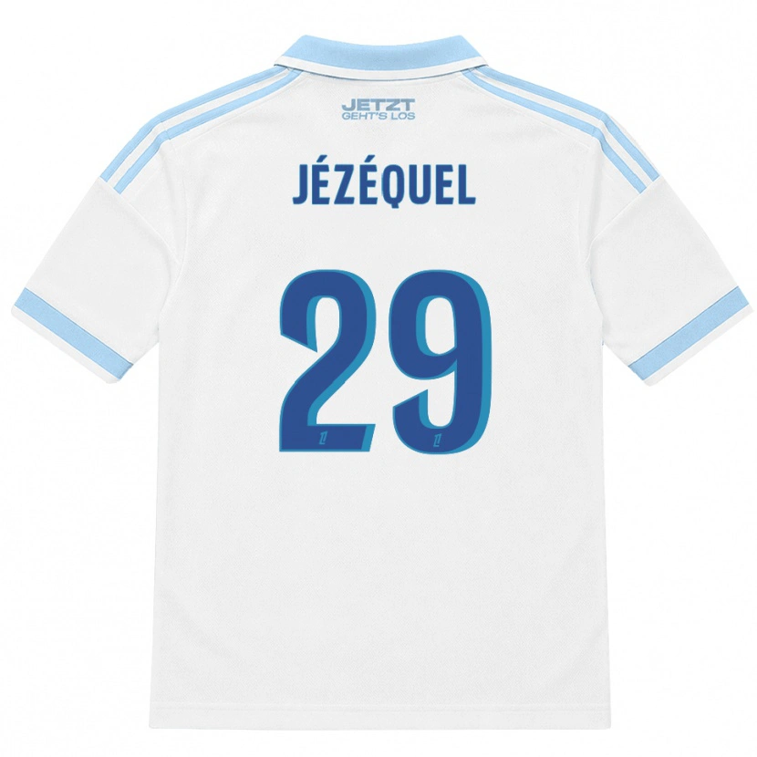 Danxen Women Emmy Jézéquel #29 Light Sky Blue White Red Away Jersey 2026/27 T-Shirt