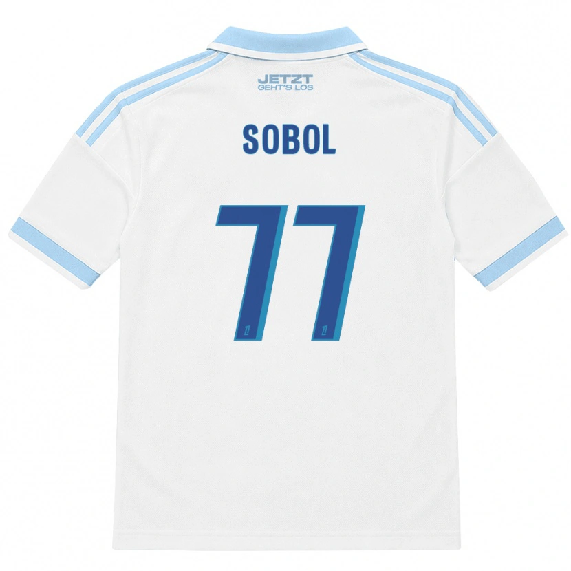 Danxen Women Eduard Sobol #77 Light Sky Blue White Red Away Jersey 2026/27 T-Shirt