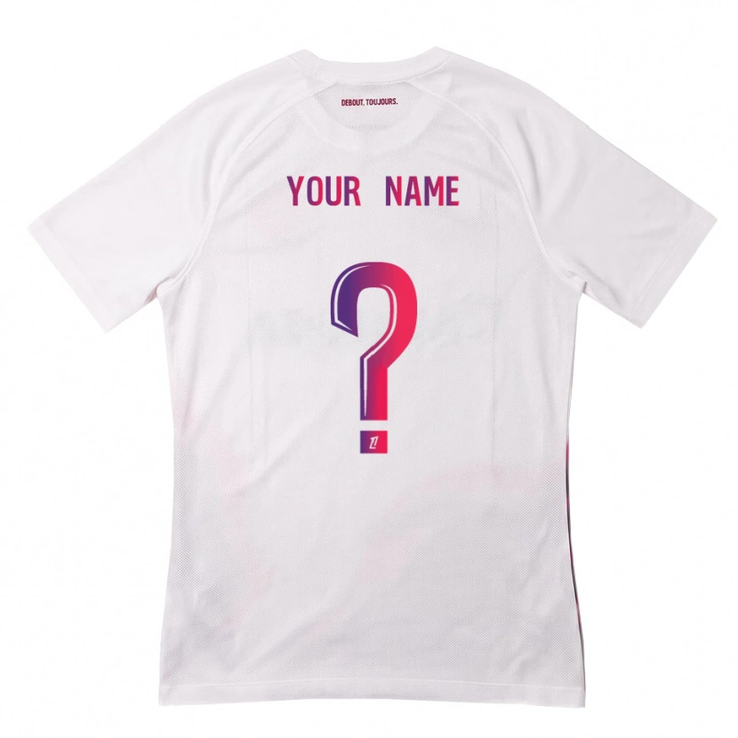 Danxen Women Your Name #0 White Pink Purple Away Jersey 2026/27 T-Shirt