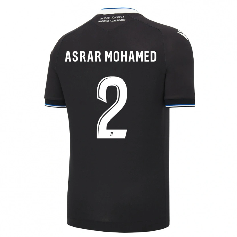 Danxen Women El Asrar Mohamed #2 Black Blue White Away Jersey 2026/27 T-Shirt