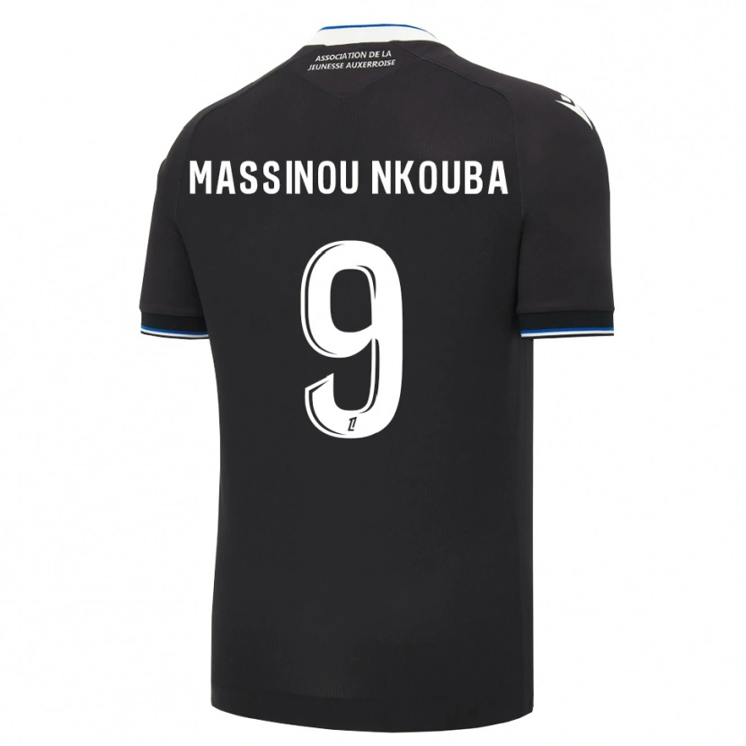 Danxen Women Pierre Massinou Nkouba #9 Black Blue White Away Jersey 2026/27 T-Shirt