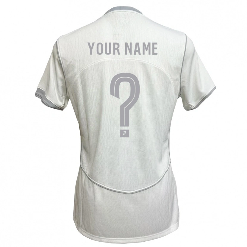 Danxen Women Your Name #0 White Gray Away Jersey 2026/27 T-Shirt