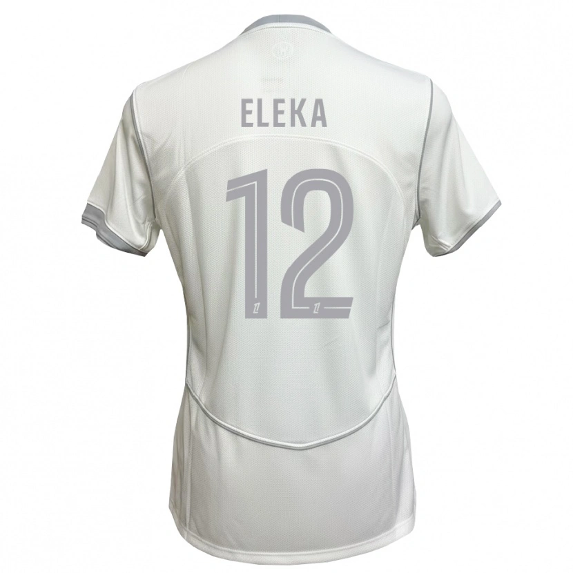 Danxen Women Nathan Eleka #12 White Gray Away Jersey 2026/27 T-Shirt