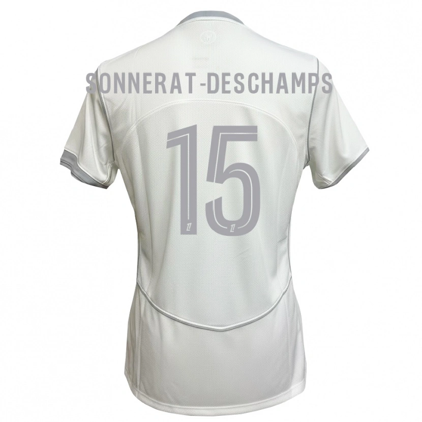 Danxen Women Nattio Sonnerat #15 White Gray Away Jersey 2026/27 T-Shirt