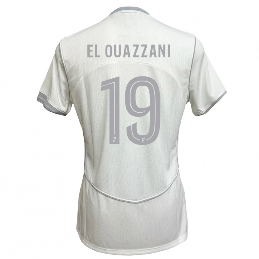 Danxen Women Amine El Ouazzani #19 White Gray Away Jersey 2026/27 T-Shirt