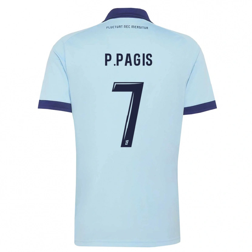 Danxen Women Pablo Pagis #7 Cornflower Blue Black Away Jersey 2026/27 T-Shirt