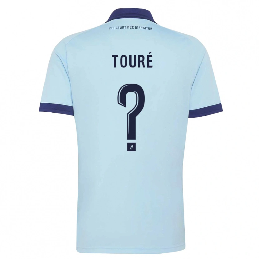 Danxen Women Kaïs Touré #0 Cornflower Blue Black Away Jersey 2026/27 T-Shirt